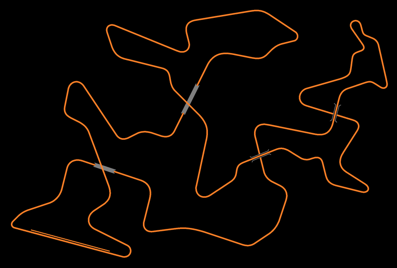 Illustration for article titled I have succeeded in creating a race track with four crossing points